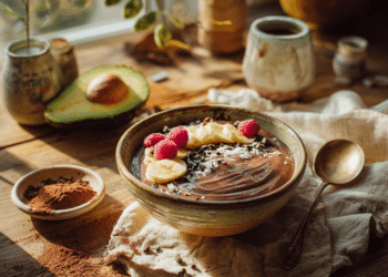 Vegan Chocolate Smoothie Bowl (5-Minute Recipe)