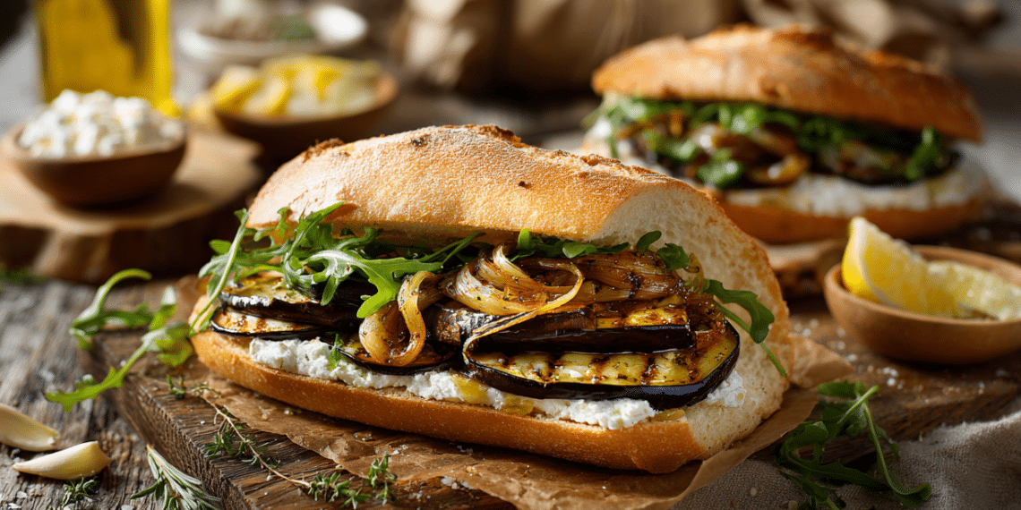 Easy Homemade Eggplant Sandwich