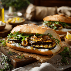 Easy Homemade Eggplant Sandwich