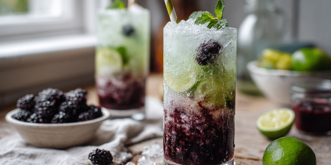 Blackberry Limeade Fizz