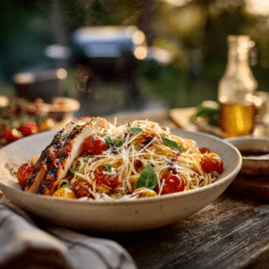Grilled Balsamic Chicken And Pasta (30-Min Dinner) - Thefoodiebunch
