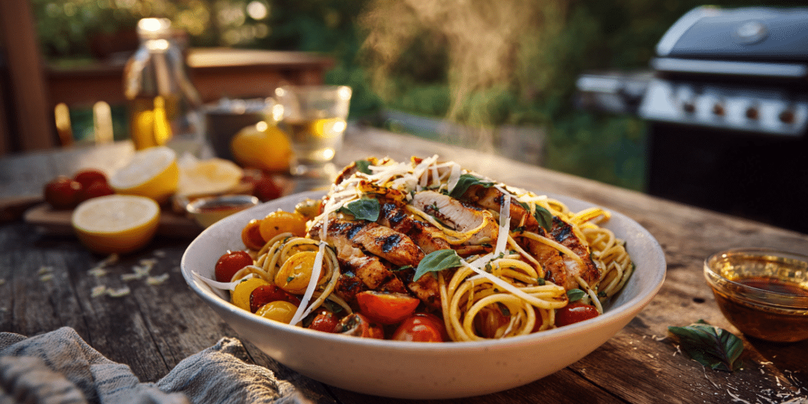 Grilled Balsamic Chicken And Pasta (30-Min Dinner)