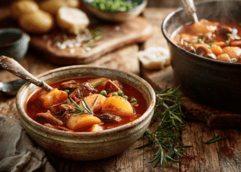 Hearty Vegetarian Stew With Potatoes &Amp; Mushrooms