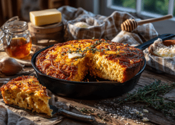 Cheesy Onion Cornbread