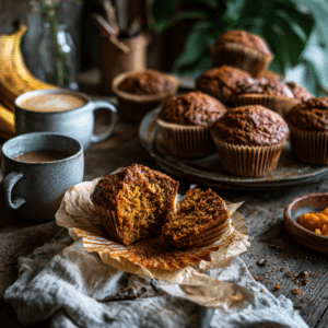 Pumpkin And Banana Breakfast Muffin