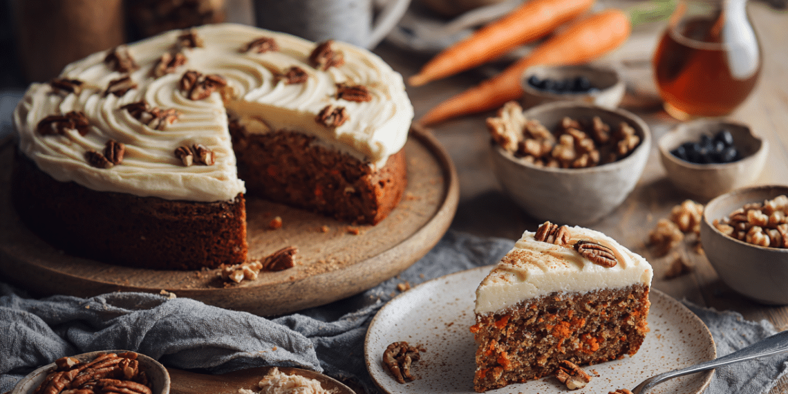 Sugar-Free Carrot Cake With Cashew Cream Frosting - Thefoodiebunch Sugar-Free Carrot Cake