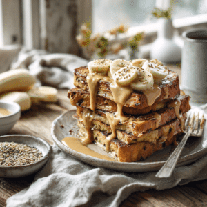 Peanut Butter Raisin French Toast (37G Protein!) - Thefoodiebunch Peanut Butter &Amp; Raisin French Toast