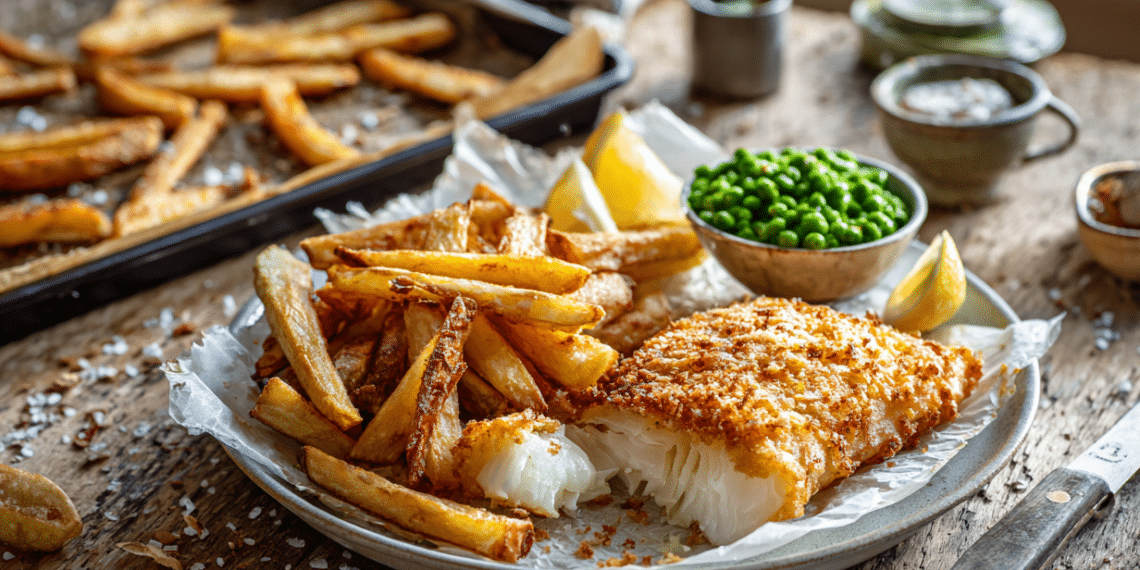 Gluten-Free Fish And Chips With Mushy Peas - Thefoodiebunch Gluten-Free Fish And Chips With Mushy Peas