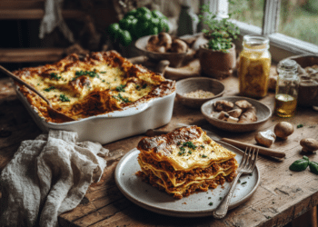 Creamy Lasagna Bolognese