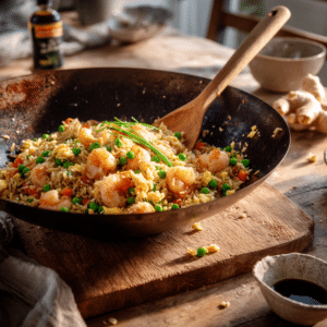 Easy Shrimp Fried Rice (Better Than Takeout!) - Thefoodiebunch Shrimp Fried Rice