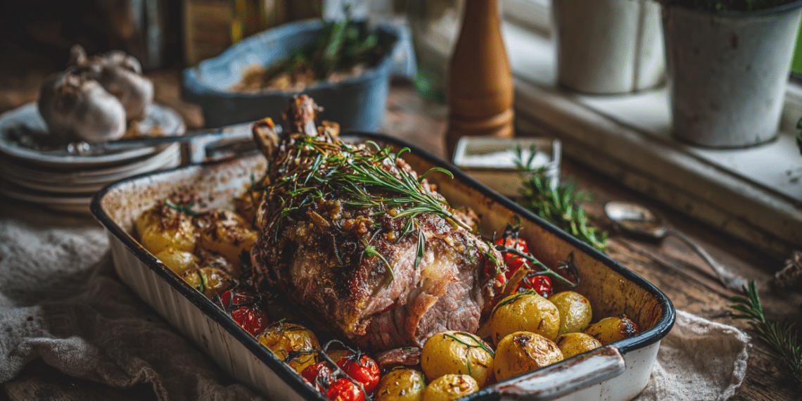 Roast Lamb With Rosemary And Anchovies Recipe - Thefoodiebunch Roast Lamb With Rosemary And Anchovies