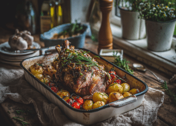 Roast Lamb With Rosemary And Anchovies
