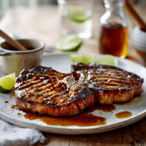 Grilled Pork Chops With Honey Soy Glaze (20 Min) - Thefoodiebunch Grilled Pork Chops With Honey Soy Glaze