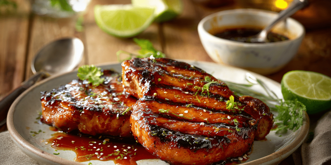 Grilled Pork Chops With Honey Soy Glaze (20 Min) - Thefoodiebunch Grilled Pork Chops With Honey Soy Glaze
