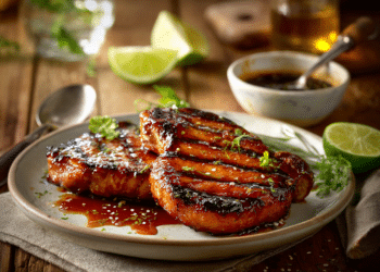 Grilled Pork Chops With Honey Soy Glaze