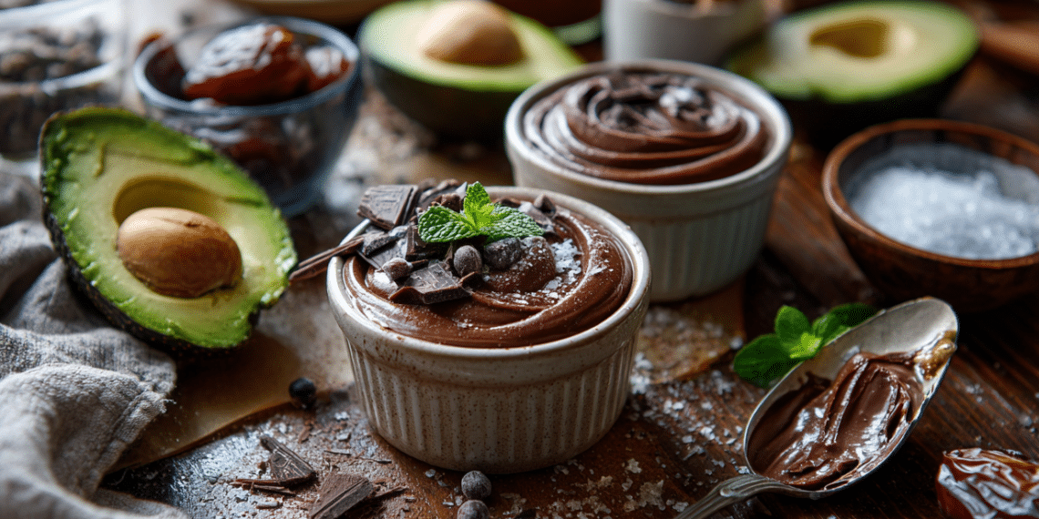 Healthy Avocado Chocolate Mousse (Vegan, No-Bake) - Thefoodiebunch Healthy, Velvety, Smooth Chocolate Mousse