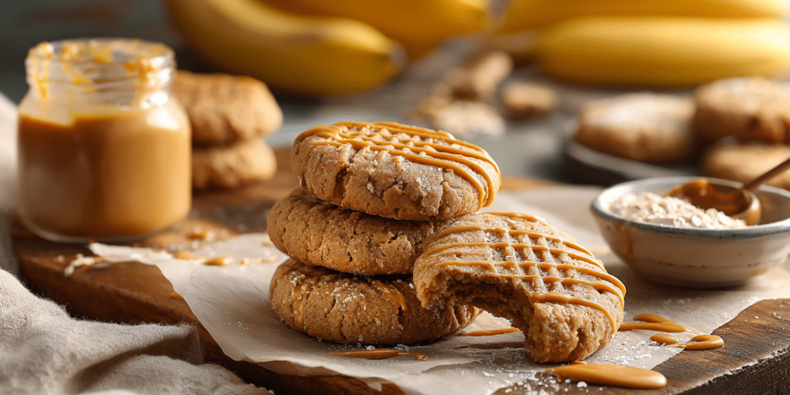 Peanut Butter Banana Vegan Cookies