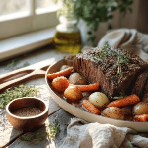 Paleo Slow Cooker Roast Beef With Vegetables - Thefoodiebunch Paleo Roast Beef