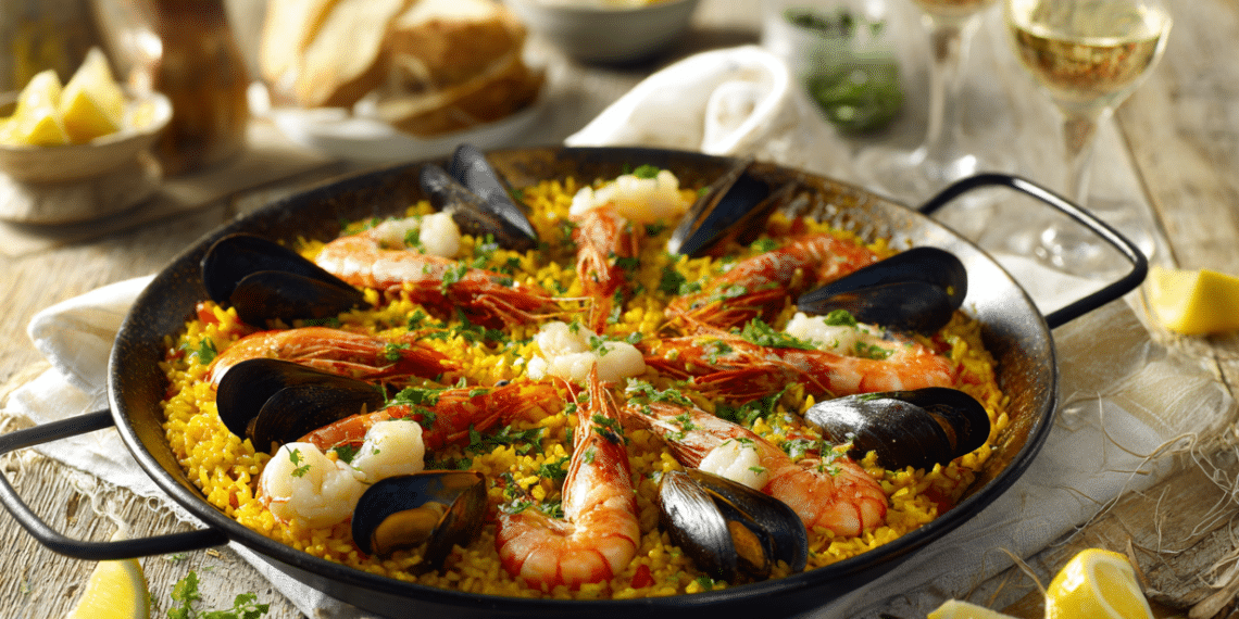 Authentic Seafood Paella Easy Spanish Recipe