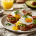 Avocado Toast With Bacon And Fried Egg