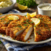 Crispy Pork Schnitzel With Ranch Panko Crust - Thefoodiebunch Crispy Pork Schnitzel With Ranch Panko Crust