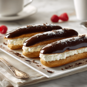 Homemade Chocolate Eclairs (Classic French Recipe)
