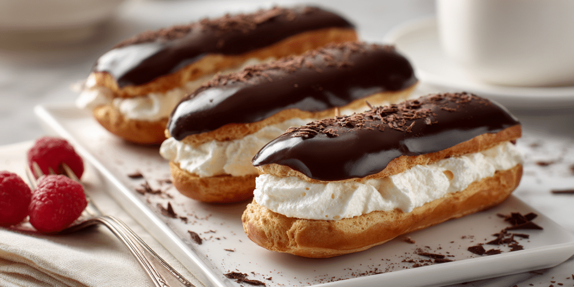 Homemade Chocolate Eclairs (Classic French Recipe)