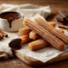 Cinnamon Churros With Chocolate Dipping Sauce