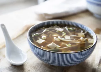 Miso Soup With Udon Noodles
