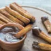 Cinnamon Churros With Chocolate Dipping Sauce