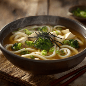 Miso Soup With Udon Noodles