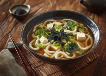 Miso Soup With Udon Noodles