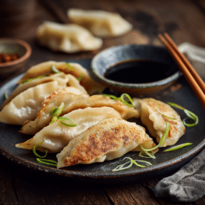 Pork And Vegetable Gyoza (Japanese Potstickers)