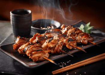 Chicken Yakitori With Homemade Tare Sauce