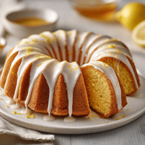Honey Lemon Bundt Cake With Sugar Lemon Glaze