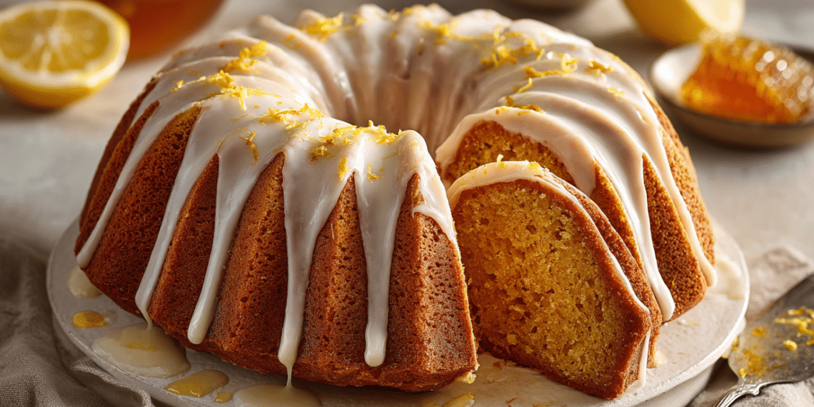 Honey Lemon Bundt Cake With Sugar Lemon Glaze