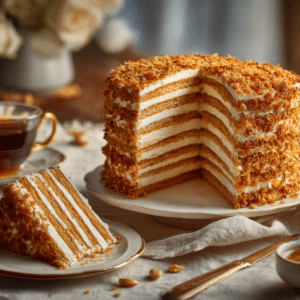Russian Honey Cake (Medovik) – Classic Layered