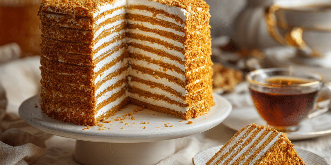 Russian Honey Cake (Medovik) – Classic Layered