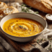 Roasted Pumpkin Soup With Homemade French Bread