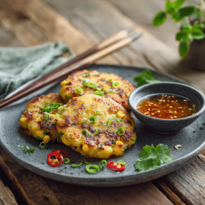 Thai Potato Cakes With Spicy Dipping Sauce
