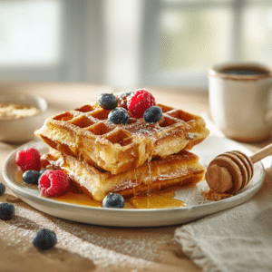 Low-Carb Belgian Waffles With Almond Flour (Keto-Friendly)