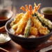 Japanese Tempura Don Crispy Prawn Tempura Rice Bowl