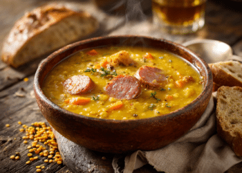 Yellow Split Pea Soup With Sausage (Easy One-Pot)