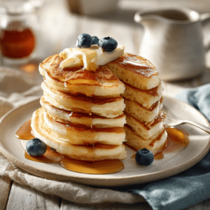 Fluffy Pancakes With Whipped Egg Whites