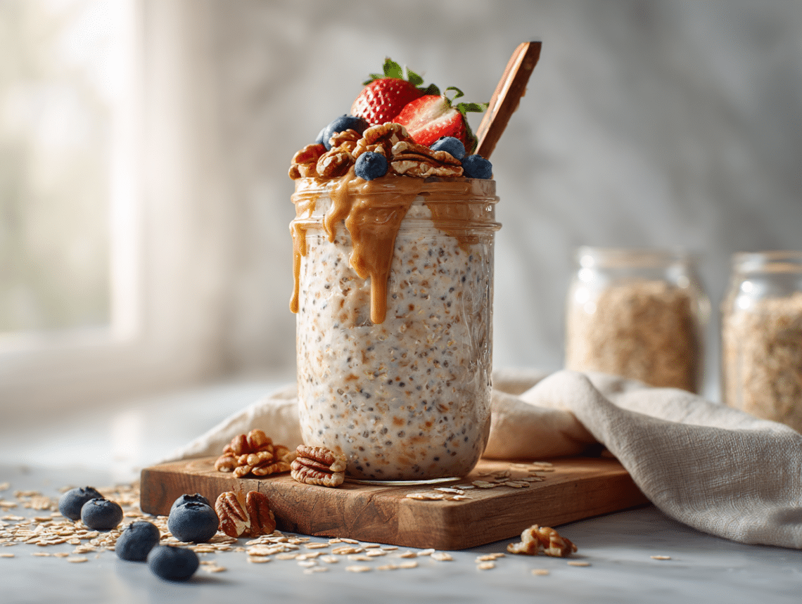 Overnight Chia Oats – Easy No-Cook Meal Prep Breakfast