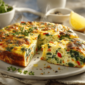 Easy Veggie Frittata With Lemon And Fresh Herbs