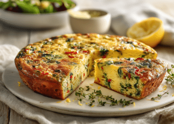 Easy Veggie Frittata With Lemon And Fresh Herbs