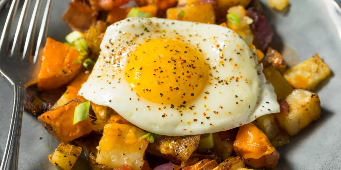 Sweet Potato And Chicken Sausage Hash