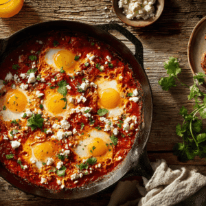 Traditional Shakshuka: Eggs Poached In Spiced Tomato Sauce - Thefoodiebunch Traditional Shakshuka Eggs Poached In Spiced Tomato Sauce