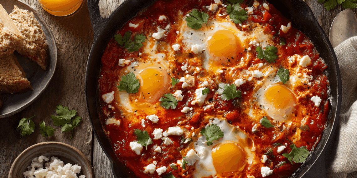 Traditional Shakshuka: Eggs Poached In Spiced Tomato Sauce - Thefoodiebunch Traditional Shakshuka Eggs Poached In Spiced Tomato Sauce